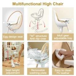 Hot-Mom™ Baby High Chair With Adjustable Seat Height -Baby Products Store 11504ab0 d4bf 4379 b881 75ece96f8084