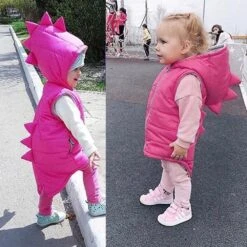 Infant/Baby Dinosaur Hooded Vest -Zipper Jacket Age 0-7Y -Baby Products Store 2019 brand new infant kids baby girl boy dinosaur vest down hooded zipper jacket waistcoat coat winter thick warm outwear 0 5t proactive baby 36622856618226