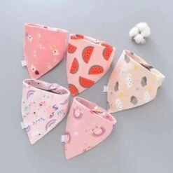 5Pcs Adorable Baby Bibs Triangle Scarf Cotton -Baby Products Store 5pcs adorable baby bibs triangle scarf cotton 2 baby clothing proactive baby 40189163766002
