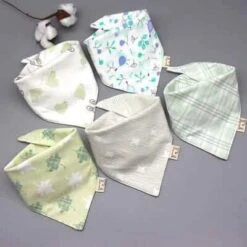 5Pcs Adorable Baby Bibs Triangle Scarf Cotton -Baby Products Store 5pcs adorable baby bibs triangle scarf cotton 3 baby clothing proactive baby 40189163798770