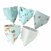 5Pcs Adorable Baby Bibs Triangle Scarf Cotton