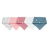5Pcs Baby Bibs Triangle Scarf Cotton Waterproof Towel