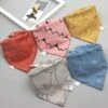 5Pcs Baby Cute Bibs Triangle Scarf - 100% Cotton