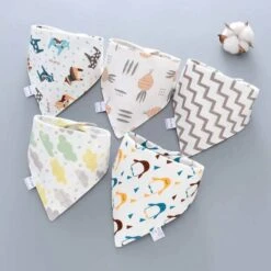 5Pcs Baby Cute Bibs Triangle Scarf - 100% Cotton 10 5Pcs Baby Cute Bibs Triangle Scarf - 100% Cotton -Baby Products Store 5pcs baby cute bibs triangle scarf 100 cotton 4 baby clothing proactive baby 40189162193138