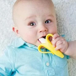 Baby Banana Teether & Toothbrush Toys | Safe & Ergonomic Baby Teether -Baby Products Store 61Df9athB0L. SY450