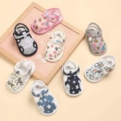 LittleKid Summer 0-18 Newborn Baby Fashion Summer Soft Crib Shoe