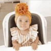 Newborn Dot Printed Warm Donut Beanie