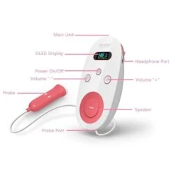 HeartbeatTrack Baby Fetal Doppler -Baby Products Store HeartbeatTrack Baby Fetal 10Doppler