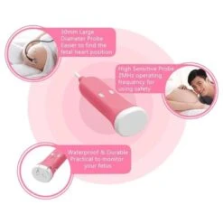 HeartbeatTrack Baby Fetal Doppler -Baby Products Store HeartbeatTrack Baby Fetal 8Doppler
