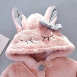 Infant/Babies Winter Warm Hooded Cute Rabbit Ears Plush Baby Jacket -Baby Products Store HoodedCute Rabbit Ears Plush BabyJacket2