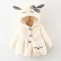 Infant/Babies Winter Warm Hooded Cute Rabbit Ears Plush Baby Jacket -Baby Products Store HoodedCute Rabbit Ears Plush BabyJacket6