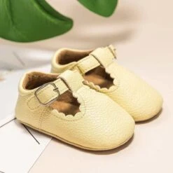 KIDSUN Newborn Baby Shoes With PU Leather Boy Girl Shoes - Toddler Rubber Sole Anti-slip First Walkers Infant -Baby Products Store KIDSUN NewbornBabyShoes With PU Leather5