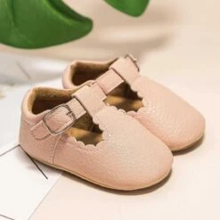 KIDSUN Newborn Baby Shoes With PU Leather Boy Girl Shoes - Toddler Rubber Sole Anti-slip First Walkers Infant -Baby Products Store KIDSUN NewbornBabyShoes With PU Leather8