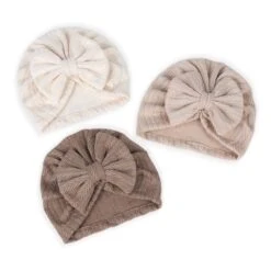 Adorable Big Bow Soft Knitted Beanies For Baby Girls -Baby Products Store adorable big bow soft knitted beanies for baby girls baby headband proactive baby 40326042910962