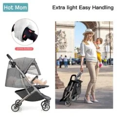 Hot Mom™ Light-Weight Baby Stroller I Baby Mini-Travel Stroller -Baby Products Store baby carriage stroller2
