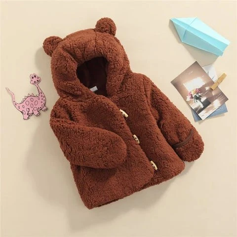 Pudcoco™ Baby Velvet Hooded Coat 3 Pudcoco™ Baby Velvet Hooded Coat - Image 3