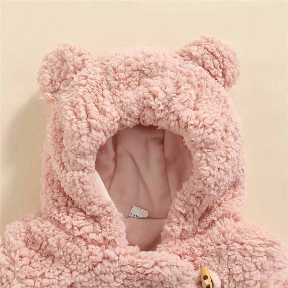 Pudcoco™ Baby Velvet Hooded Coat 6 Pudcoco™ Baby Velvet Hooded Coat - Image 6