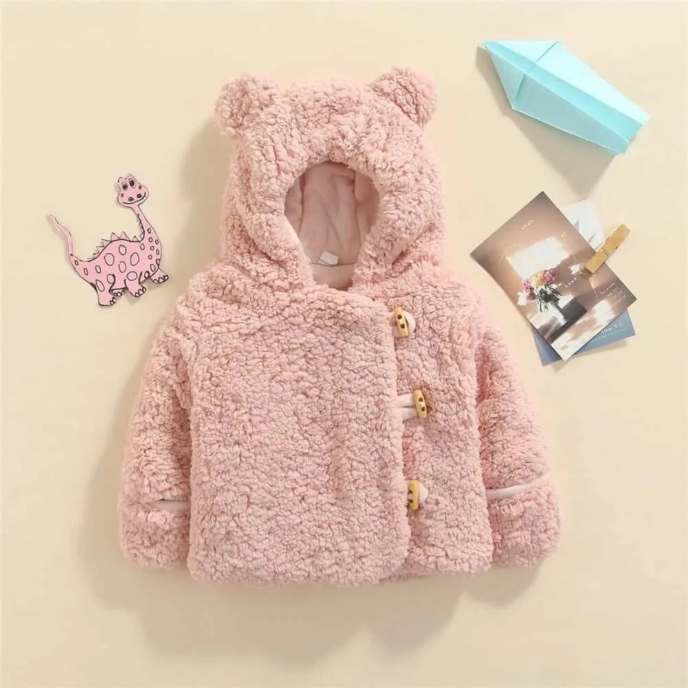 Pudcoco™ Baby Velvet Hooded Coat 2 Pudcoco™ Baby Velvet Hooded Coat - Image 2