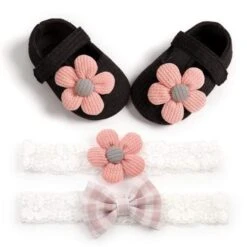 Baby Girl Winter Shoes For Age 0-18 Months -Baby Products Store baby girl winter shoes for age 0 18 months black 0 6 months baby footwear proactive baby 32025319932057