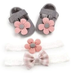 Baby Girl Winter Shoes For Age 0-18 Months -Baby Products Store baby girl winter shoes for age 0 18 months grey 0 6 months baby footwear proactive baby 32025095831705