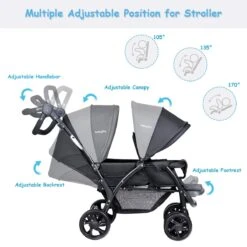 Baby Twin Baby Stroller For Two Babies -Baby Products Store baby joy double baby stroller foldable double seat tandem stroller with adjustable backrest proactive baby 36934206161138