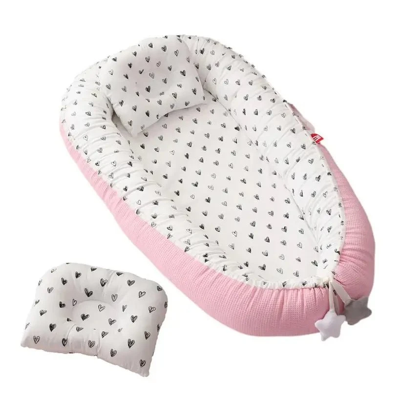 BabyLove™ Baby Nest Bed For Babies With Pillow - Newborn/Infant Nest Bed 2 BabyLove™ Baby Nest Bed For Babies With Pillow - Newborn/Infant Nest Bed - Image 2