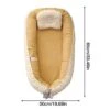 BabyLove™ Baby Nest Bed For Babies With Pillow - Newborn/Infant Nest Bed