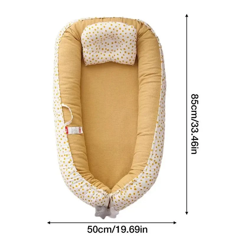 BabyLove™ Baby Nest Bed For Babies With Pillow - Newborn/Infant Nest Bed 1 BabyLove™ Baby Nest Bed For Babies With Pillow - Newborn/Infant Nest Bed