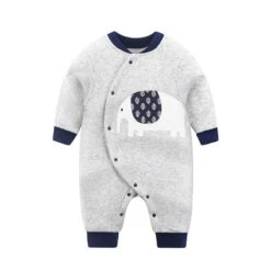 ProactiveBaby Baby Winter Warm Romper I Baby Animal Printed Winter Warm Jumpsuit