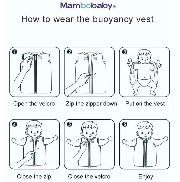 Mambobaby Baby Swimming Wrap Wetsuit | Upgraded Version 8 Mambobaby Baby Swimming Wrap Wetsuit | Upgraded Version - Image 8