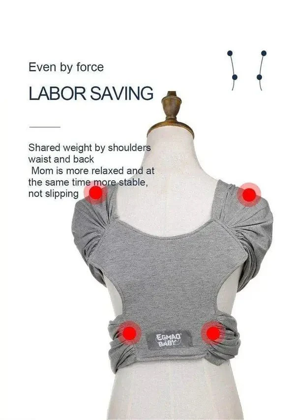 Baby X-Shaped Sling Wrap Carrier 4 Baby X-Shaped Sling Wrap Carrier - Image 4