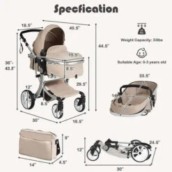BabyJoy 2 In 1 Convertible Baby Stroller -Baby Products Store babyjoy 2 in 1 convertible baby stroller proactive baby 37143451631858