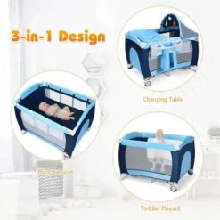 Babyjoy™ Baby Crib With Diaper Changer With Playard -Baby Products Store babyjoy baby crib with diaper changer with playard proactive baby 37028797874418