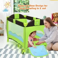 Babyjoy™ Portable Baby Crib/ Bassinet With Playard 38 Babyjoy™ Portable Baby Crib/ Bassinet With Playard -Baby Products Store babyjoy portable baby crib bassinet with playard baby toddler proactive baby 37126668910834