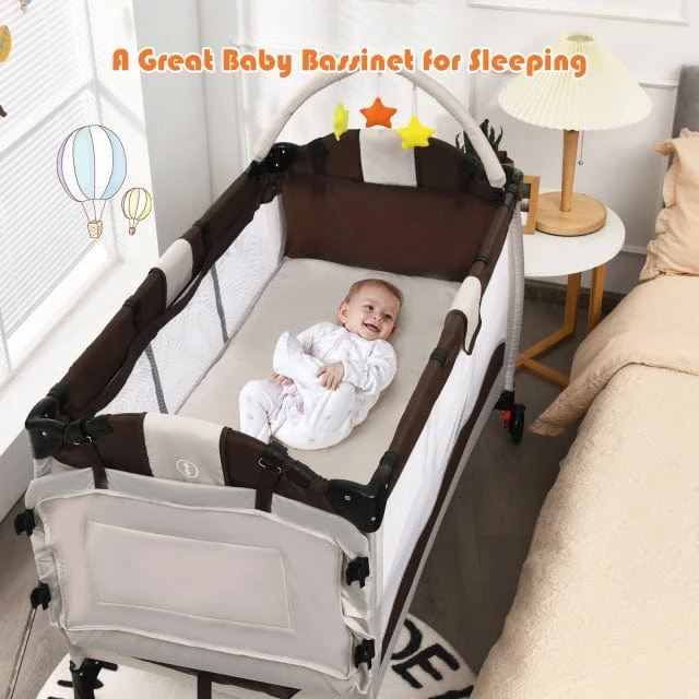 Babyjoy™ Portable Baby Crib/ Bassinet With Playard 15 Babyjoy™ Portable Baby Crib/ Bassinet With Playard - Image 15
