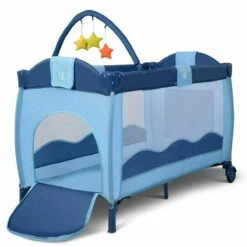 Babyjoy™ Portable Baby Crib/ Bassinet With Playard 27 Babyjoy™ Portable Baby Crib/ Bassinet With Playard -Baby Products Store babyjoy portable baby crib bassinet with playard proactive baby 37028575183090