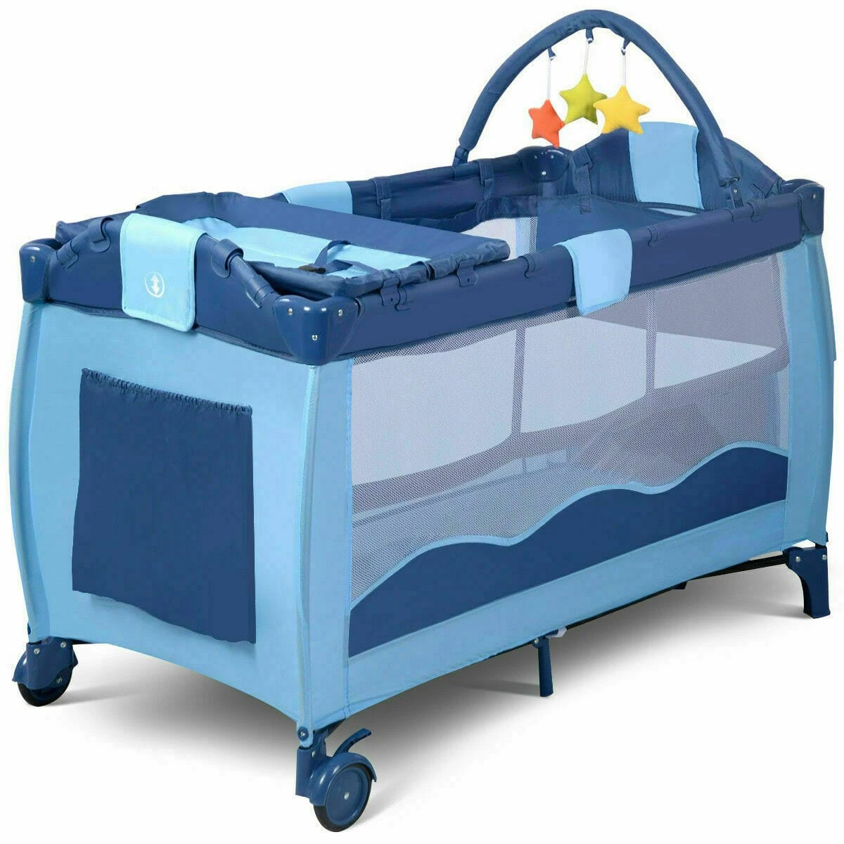 Babyjoy™ Portable Baby Crib/ Bassinet With Playard 13 Babyjoy™ Portable Baby Crib/ Bassinet With Playard - Image 13