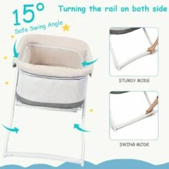 Baby Joy Rocking Bassinet - Lightweight Travel Bassinet For Baby -Baby Products Store babyjoy rocking bassinet 2 in 1 lightweight travel cradle proactive baby 36957508862194