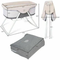 Baby Joy Rocking Bassinet - Lightweight Travel Bassinet For Baby -Baby Products Store babyjoy rocking bassinet 2 in 1 lightweight travel cradle proactive baby 36957509222642