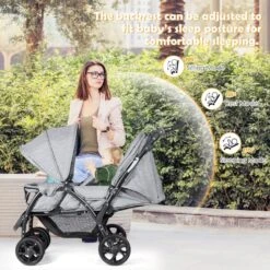 Baby Twin Baby Stroller For Two Babies -Baby Products Store babyjoy twin baby stroller for two babies baby strollers proactive baby double baby strollers with car seat for two babies proactive baby 41170796183794