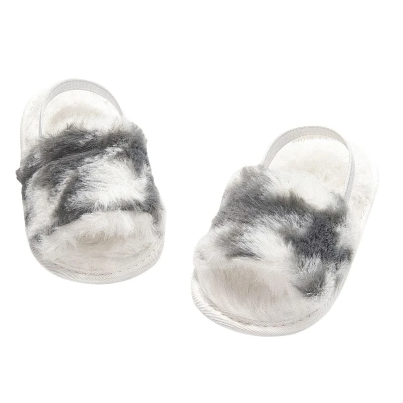 Baywell Adorable Baby Faux Fur Slides Sandals 8 Baywell Adorable Baby Faux Fur Slides Sandals - Image 8