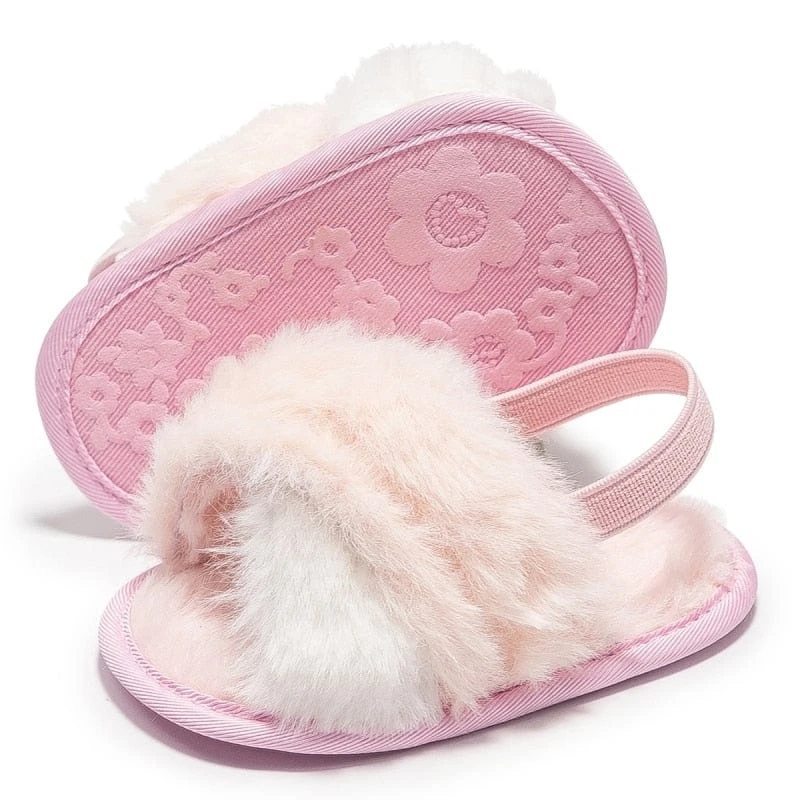 Baywell Adorable Baby Faux Fur Slides Sandals 9 Baywell Adorable Baby Faux Fur Slides Sandals - Image 9