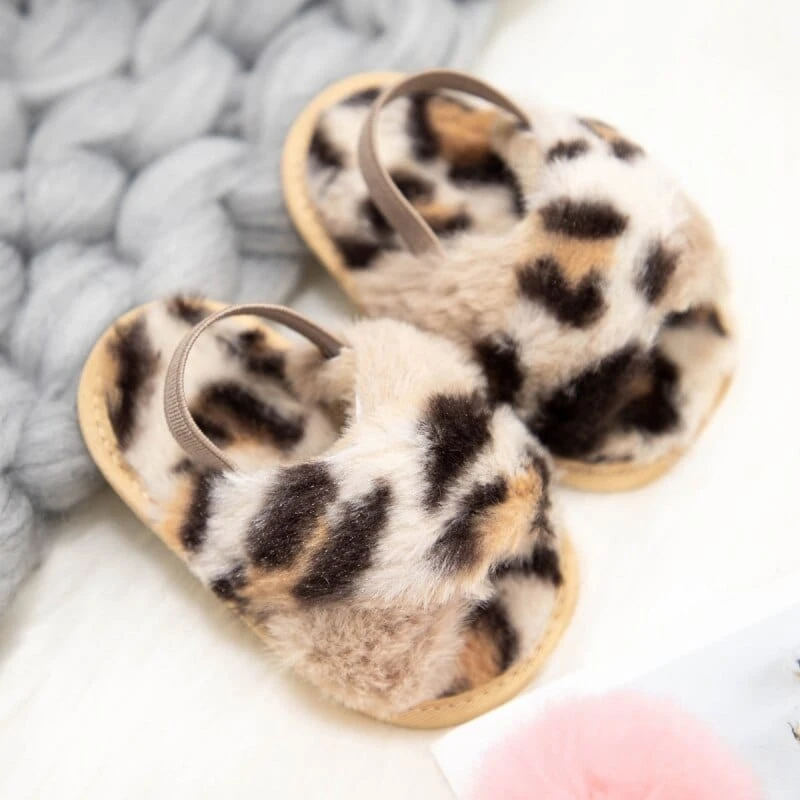 Baywell Adorable Baby Faux Fur Slides Sandals 13 Baywell Adorable Baby Faux Fur Slides Sandals - Image 13