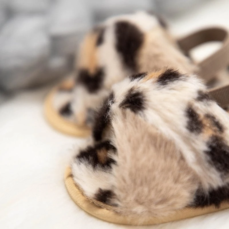 Baywell Adorable Baby Faux Fur Slides Sandals 15 Baywell Adorable Baby Faux Fur Slides Sandals - Image 15