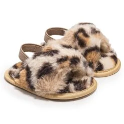 Baywell Adorable Baby Faux Fur Slides Sandals