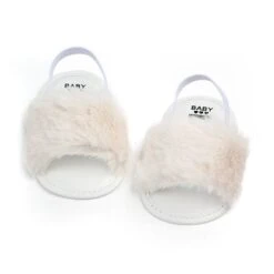 Baywell Baby Girls Faux Fur Slides Sandals -Baby Products Store baywell baby girls faux fur slides sandals baby footwear proactive baby 40078668726514
