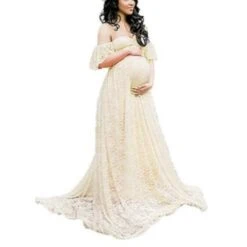Beautiful Maternity Dresses For Photo Shoot Pregnant Dress Lace Maxi Gown -Baby Products Store beautiful maternity dresses for photo shoot pregnant dress lace maxi gown beige s proactive baby 40101121917170