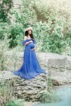 Beautiful Maternity Dresses For Photo Shoot Pregnant Dress Lace Maxi Gown -Baby Products Store beautiful maternity dresses for photo shoot pregnant dress lace maxi gown blue s proactive baby 40101121884402