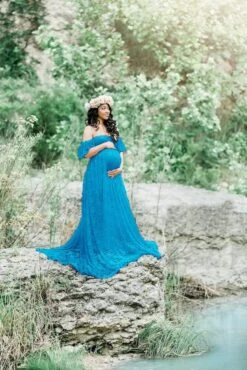 Beautiful Maternity Dresses For Photo Shoot Pregnant Dress Lace Maxi Gown -Baby Products Store beautiful maternity dresses for photo shoot pregnant dress lace maxi gown lake blue s proactive baby 40101122048242