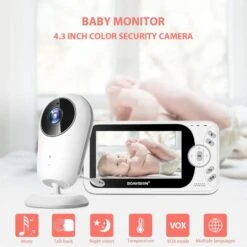 BOAVISION Baby Monitor With Camera 4.3" High Resolution Display -Baby Products Store boavision baby monitor with camera 4 3 high resolution display proactive baby 37710819033330